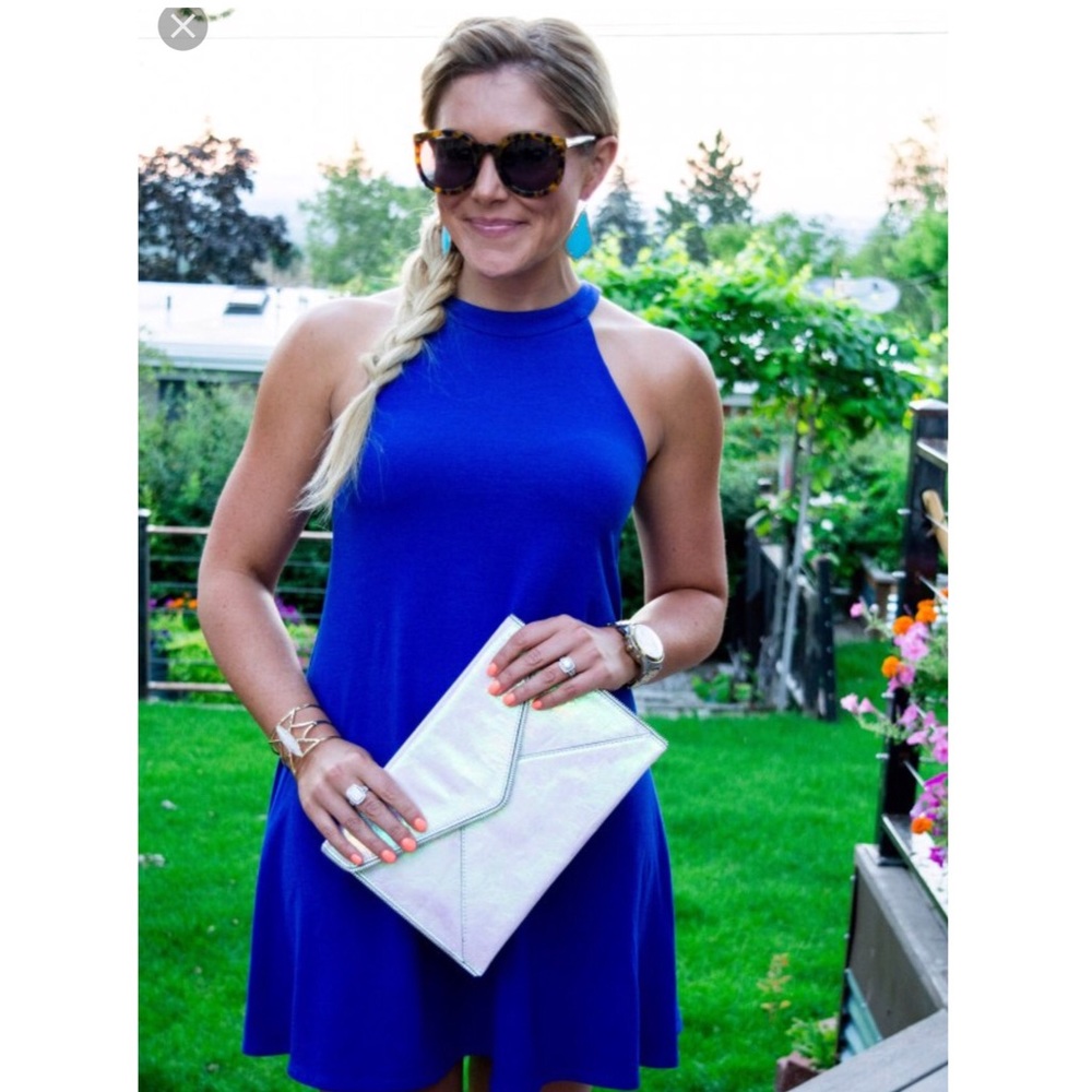 Women’s blue summer dress from express